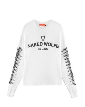 Felpe Naked Wolfe Thermal Uomo Bianche | DLE4499OA