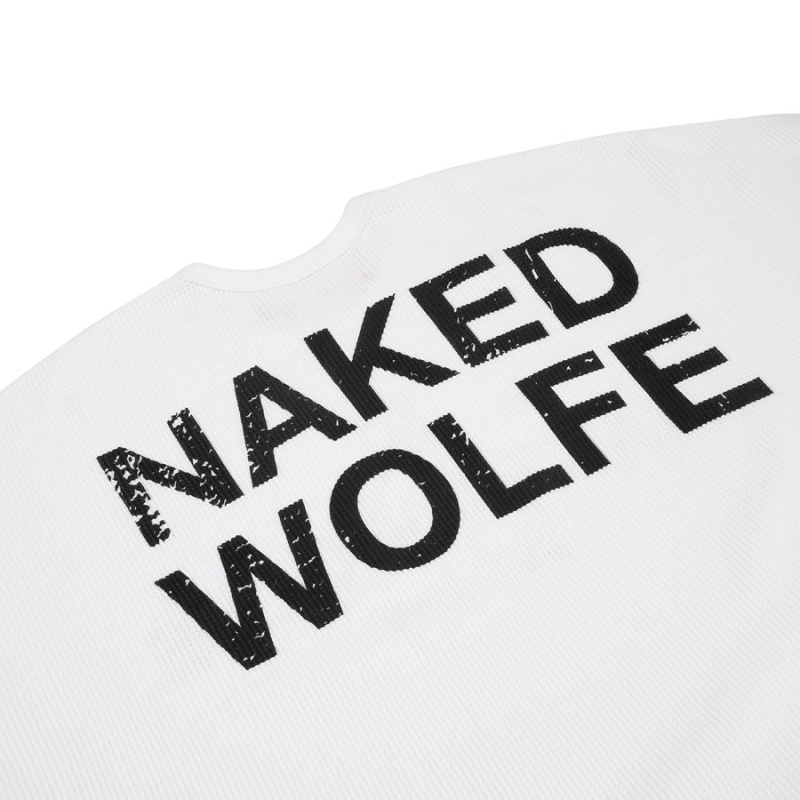 Felpe Naked Wolfe Thermal Uomo Bianche | DLE4499OA