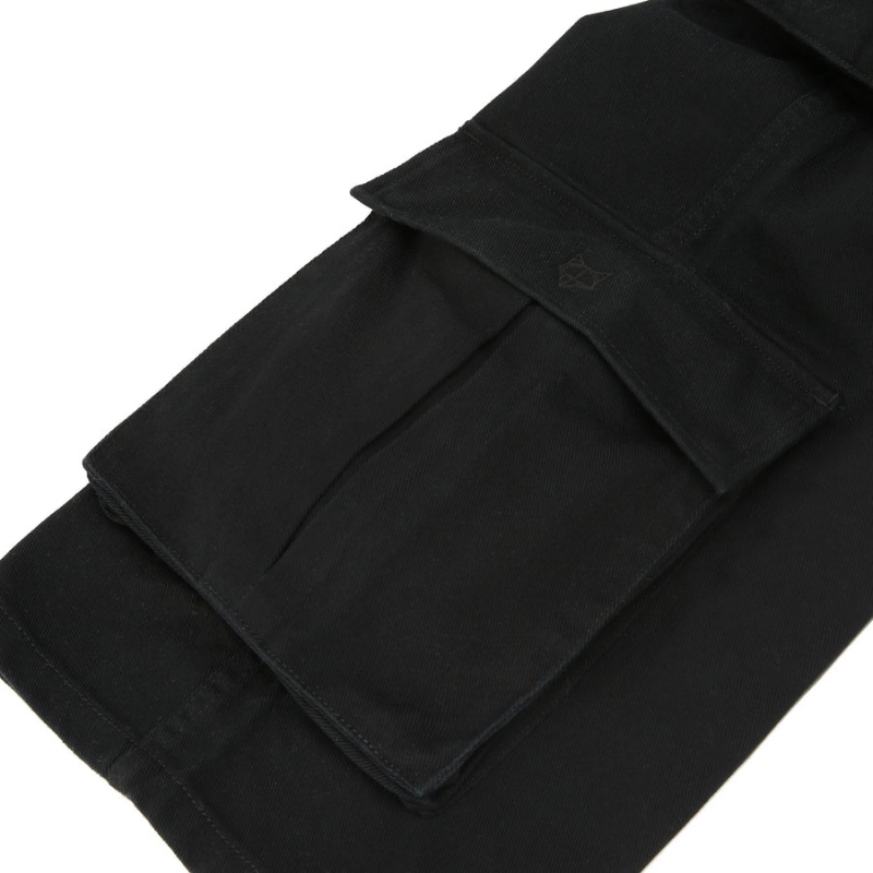 Pantaloni Naked Wolfe Baggy Pocket Cargo Uomo Nere | WVI826EL