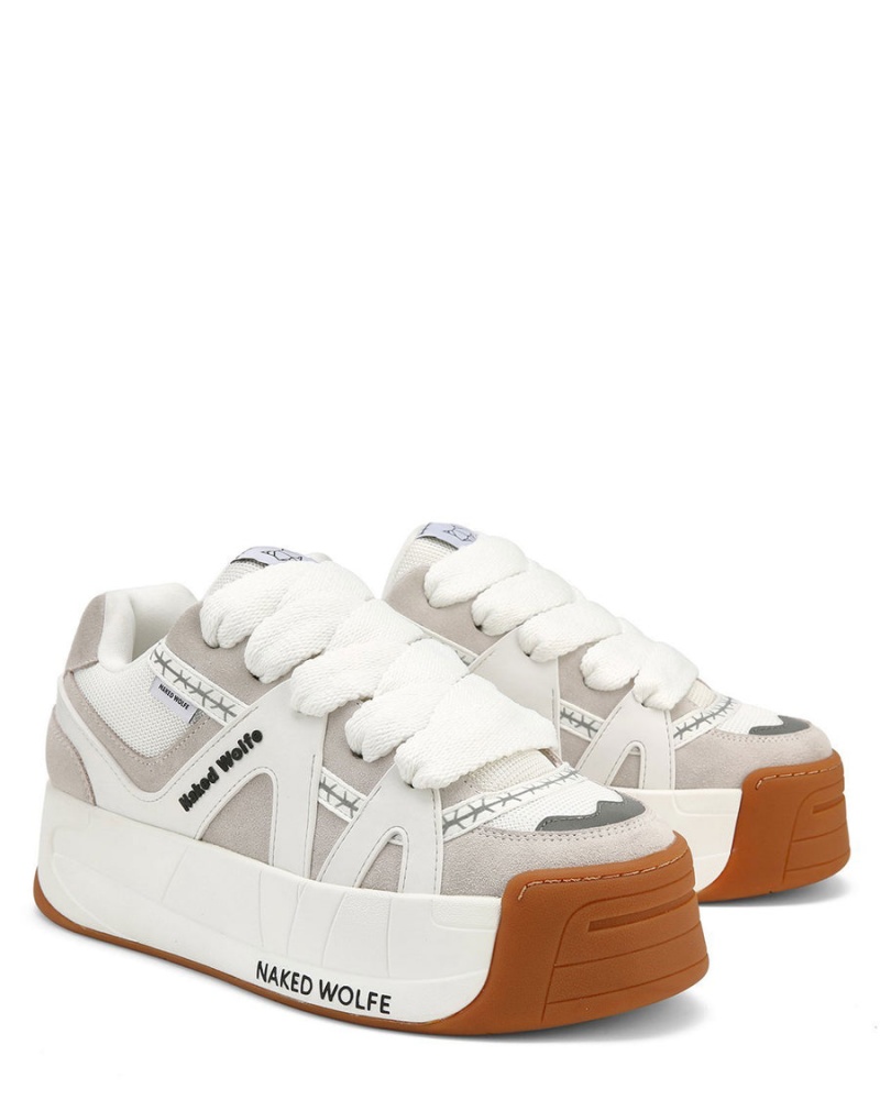 Sneakers Naked Wolfe Ciabatte Uomo Bianche | IUZ7797ZO