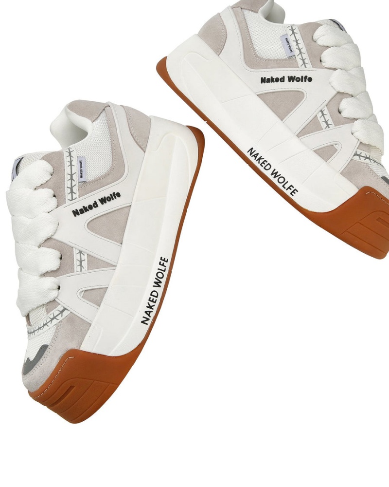 Sneakers Naked Wolfe Ciabatte Uomo Bianche | IUZ7797ZO