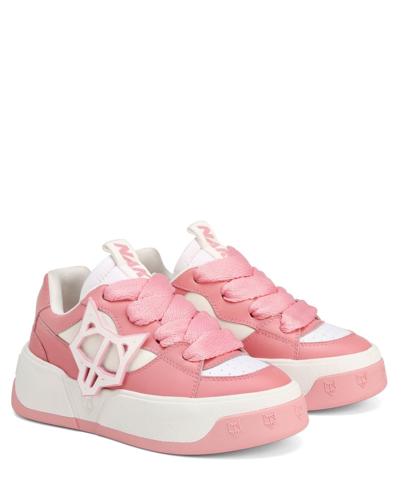 Sneakers Naked Wolfe City Baby Donna Rosa Bianche | CVL2494UX