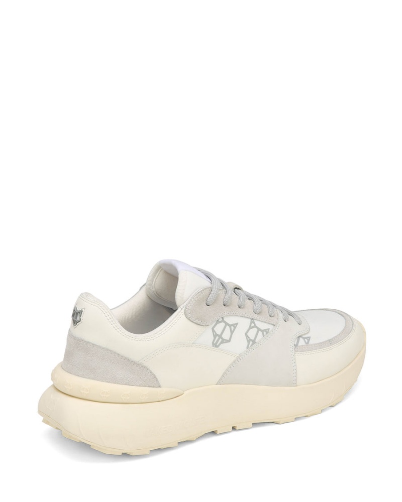 Sneakers Naked Wolfe Dart Scamosciate Uomo Bianche Grigie | OES1428JX