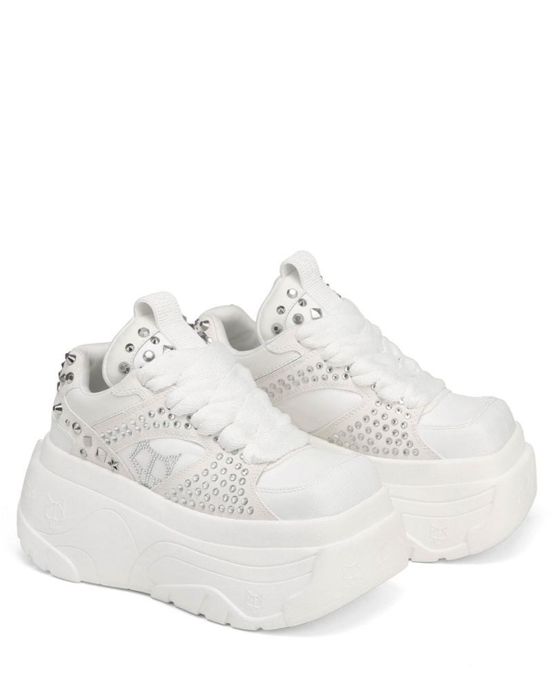 Sneakers Naked Wolfe Fantasy Diamonds Donna Bianche | DRI3588AL