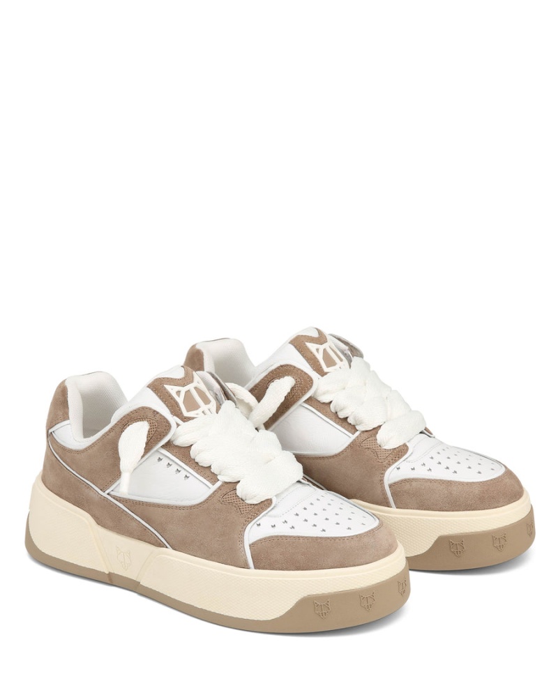 Sneakers Naked Wolfe Kash Scamosciate Uomo Grigie Marroni Bianche | EWM878OZ