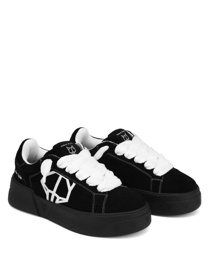 Sneakers Naked Wolfe Kray Hairy Cow Scamosciate Uomo Nere | YRG2388IO