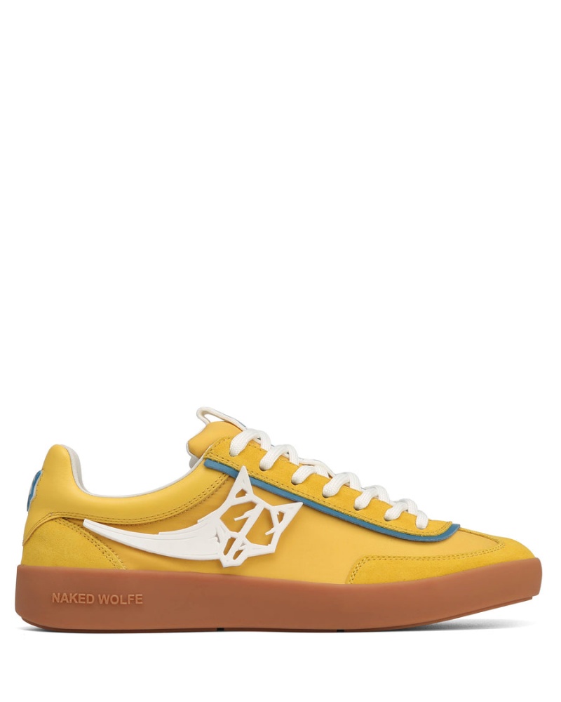 Sneakers Naked Wolfe Palm Nylon Uomo Gialle | ENY4220WL