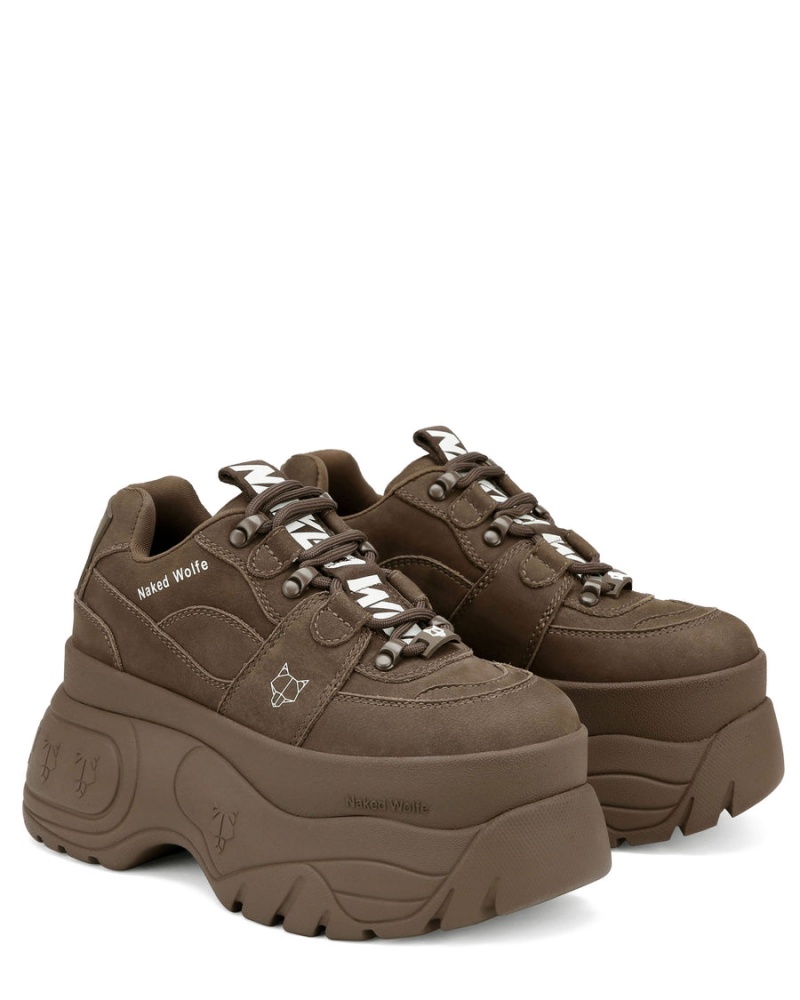 Sneakers Naked Wolfe Sinner Donna Cioccolato | NIB4121CN