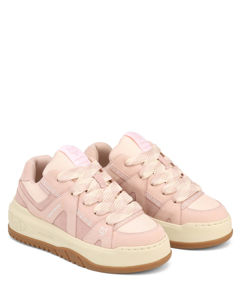 Sneakers Naked Wolfe Skating Scamosciate Donna Rosa | MNJ7283WB