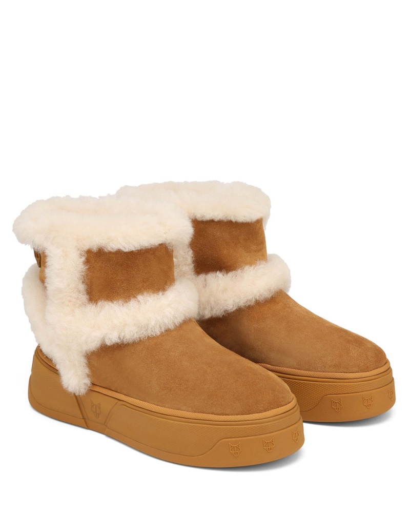 Stivali Naked Wolfe K-01 Shearling Uomo Marroni | CWW7073MF