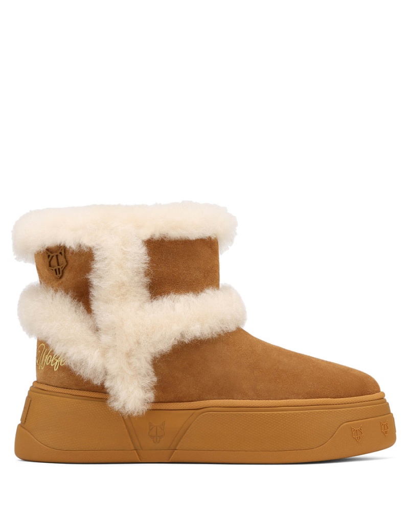 Stivali Naked Wolfe K-01 Shearling Uomo Marroni | CWW7073MF