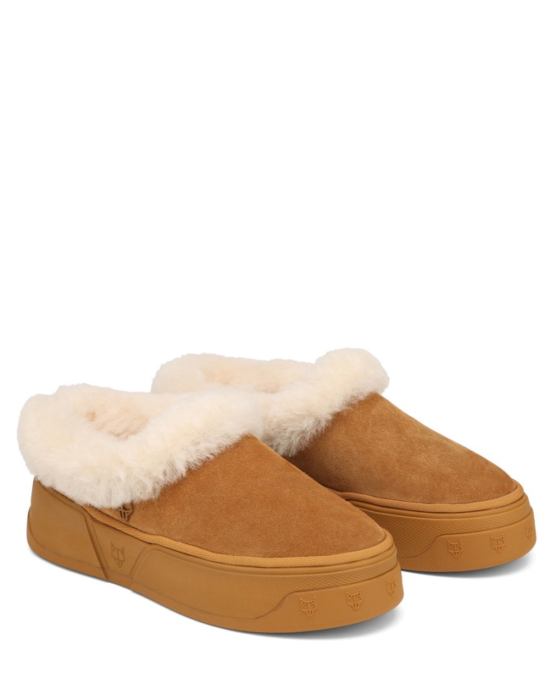 Stivali Naked Wolfe K-02 Shearling Uomo Marroni | UPL1550OR