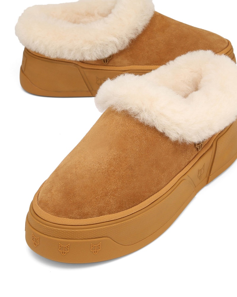 Stivali Naked Wolfe K-02 Shearling Uomo Marroni | UPL1550OR